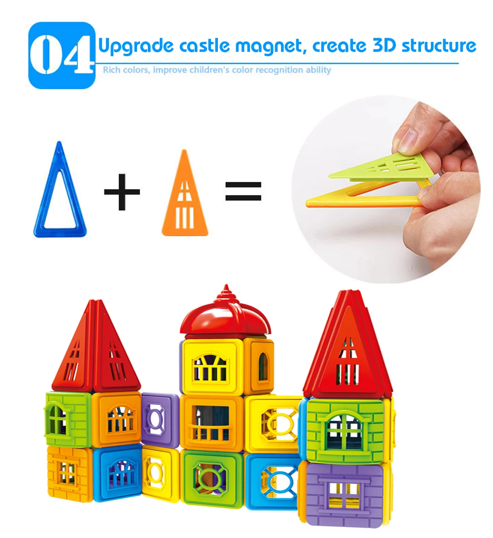 402 шт DIY магнитные строительные блоки дизайнерские строительные игрушки набор модели Магнитные Развивающие игрушки для хобби для детей Подарки