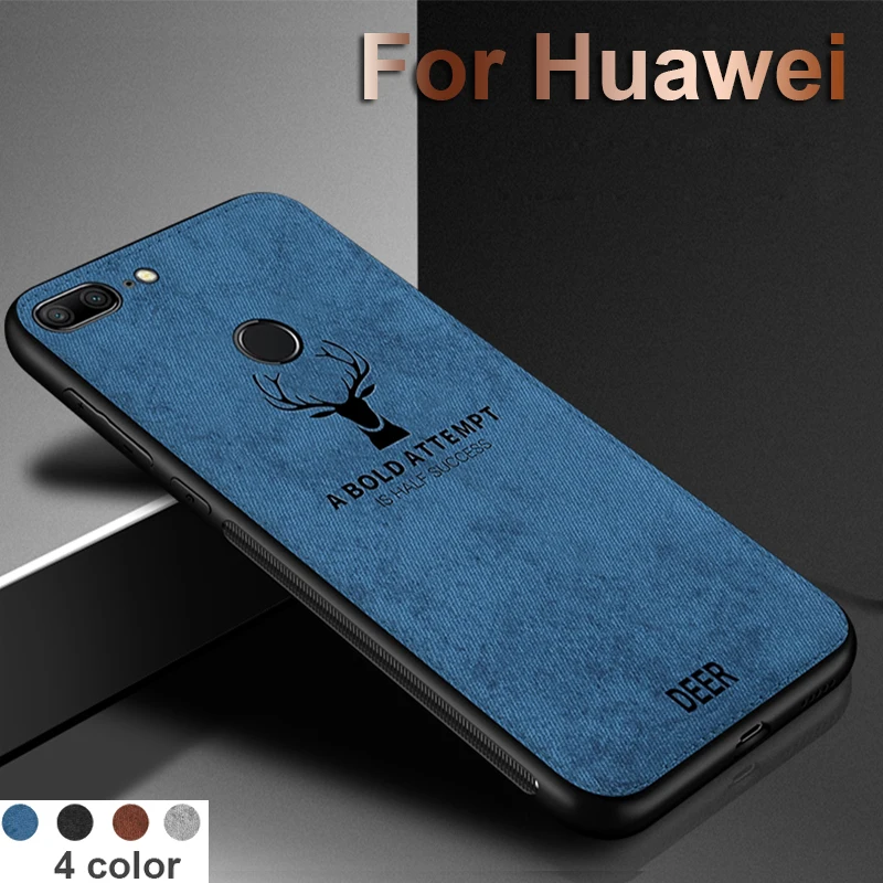 Тканевый чехол с оленем для телефона huawei honor 10 9 lite 8 8c 8x9 бампер light x |
