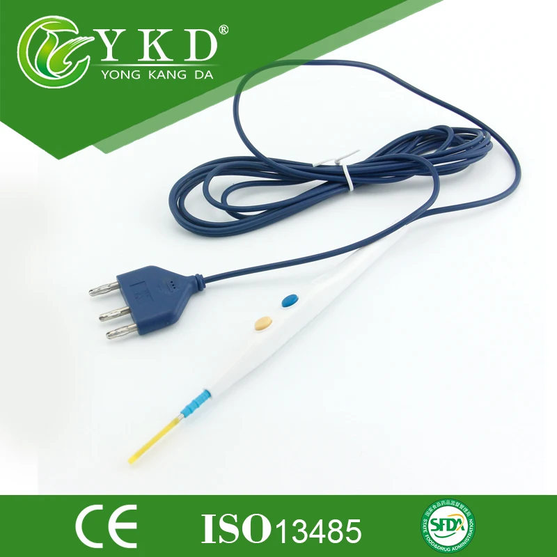 10PCS/Lot Wholesale disposable ESU pencil for surgery, medical accessories supplier with CE and ISO 13486 certificates