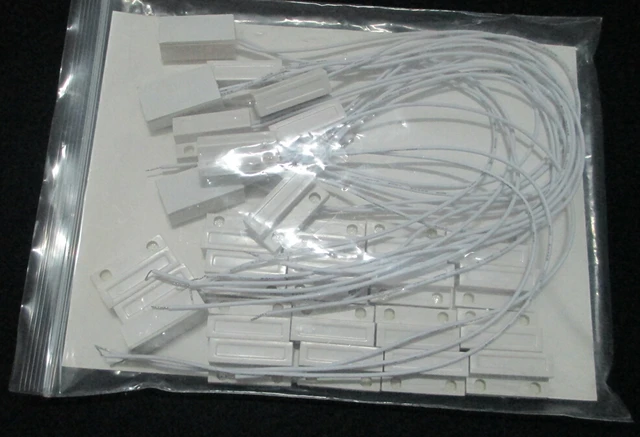 MC-38 Wired Door Window Sensor Detector Magnetic Switch Normally Closed or Normally Open NC for Home Security Alarm System 4