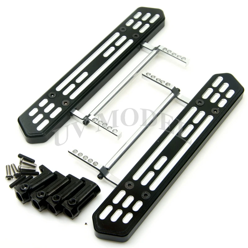 

AXIAL SCX10 CNC Aluminum Side Step Plate + Rall Mounts Set For 1:10 1/10 RC Crawler Car High Quality
