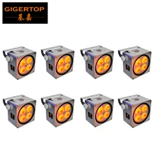 TIPTOP Dj Freedom 4X18 Вт RGBWY UV 6в1 светодиодный аккумулятор Uplight беспроводной DMX PAR огни wifi Пульт дистанционного управления для сцены клуба свадьбы