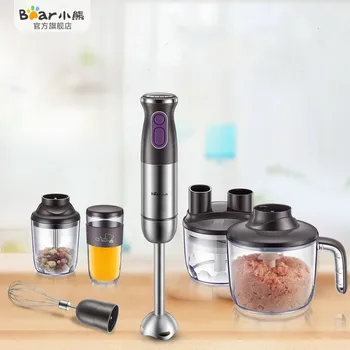 

Bear Multi 6pcs Electric Mixers Set 6-speed Stainless Steel 800W Blenders Juicers Meat Grinders Mill Ajustable Slicer Egg Whisk