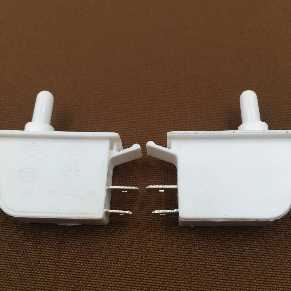 

Factory Supplied 5 Pcs AC250V 2A SPST NO Momentary White Plastic Refrigerator Door Light Switch