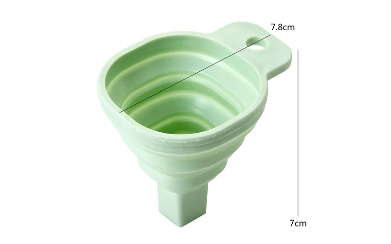 TUUTH Square Protable Mini Silicone Funnel Foldable Style Funnel Hopper Kitchen Cooking Tools Accessories Gadget B1