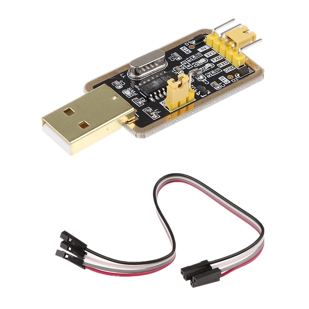 3.3V 5V USB to TTL Converter CH340G UART Serial Adapter Module Golden