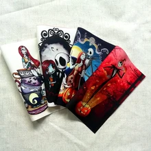 Рождественская ночь череп дизайн цифровая печать лоскутное хлопок кукла ручной DIY Ткань для шитья лоскутное украшение