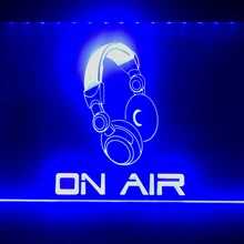 S013 на воздухе наушники гарнитура студия светодиодный световой знак
