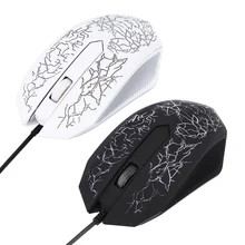 USB Проводная Подсветка мыши 3 Кнопки оптическая игровая мышь эргономичная для ПК ноутбука
