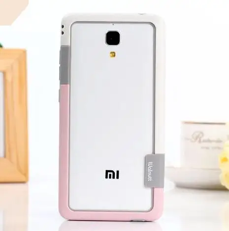 Чехол-бампер для Xiaomi5, Мягкий Силиконовый ТПУ противоударный бампер для xiaomi4 xiaomi4s xiaomi5, модный Ультратонкий чехол mi4 mi4s mi5 - Цвет: White pink