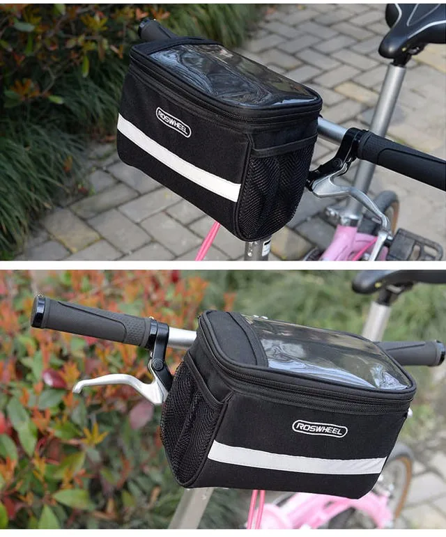 Clearance ROSWHEEL Mountain Bike Handlebar Bag PVC Bicycle Front Basket Riding Bike Phone Case Tool Bag Pannier Cycling Pouch Bycicle Bag 0 Clearance ROSWHEEL Mountain Bike Handlebar Bag PVC Bicycle Front Basket Riding Bike Phone Case Tool Bag Pannier Cycling Pouch Bycicle Bag 0
