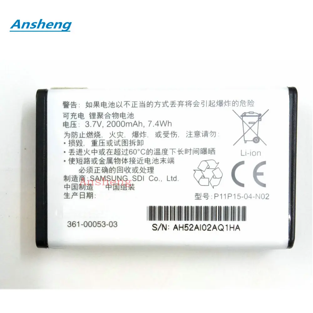 

Used Original 2000mAh 361-00053-00/03 for Garmin Alpha 100 handheld Montana 600 600T Camo 650 650T VIRB Action HD Camera
