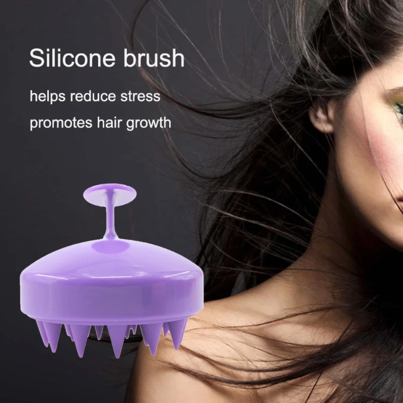 

New Comfortable Silicone Shampoo Scalp Massage Brush Hair Washing Comb Body Bath Spa Slimming Massage Brush Hair Combs