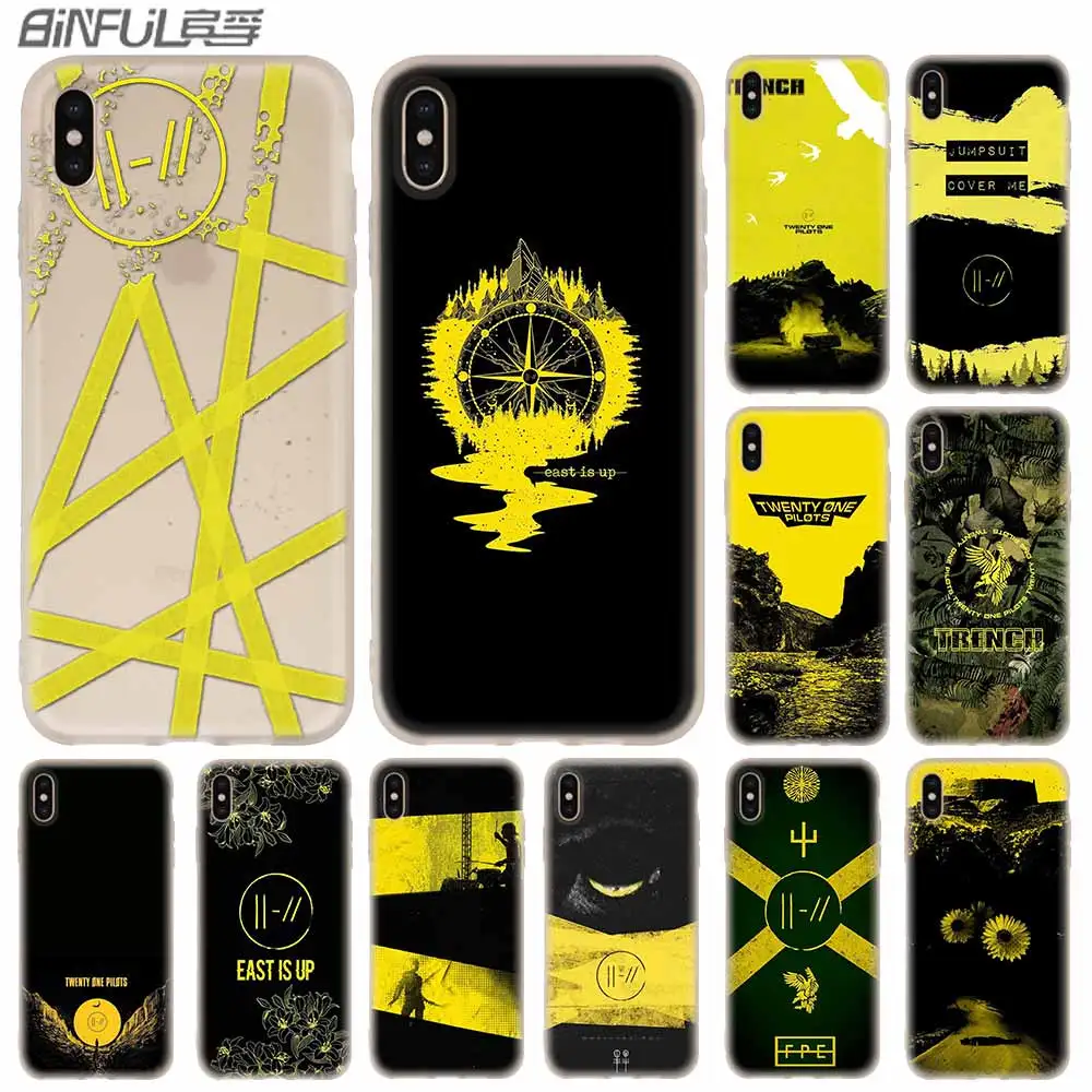 

Twenty One Pilots Trench Era Cover Case Silicone soft for iPhone X 11 Pro XS Max XR 6 7 8 Plus 5 4 S 5.8 6.1 6.5 Phone Cases