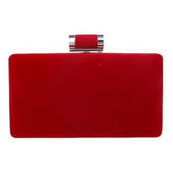 

New Red Evening Bag Women's Metal Day Clutch Wallet Bride Wedding Purse Party Banquet Hand Bags