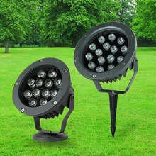 2 шт. открытый светодиодный светильник лужайки 18 Вт 36 Вт Светодиодный прожектор Спайк Водонепроницаемый ip66 для пейзажной сад прожектор сад двор дом