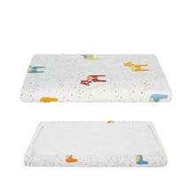 Чесаная хлопковая кроватка простыня мультфильм чехол для постельного белья для мальчиков девочек ребенок наматрасник анти-грязные Детские простыни