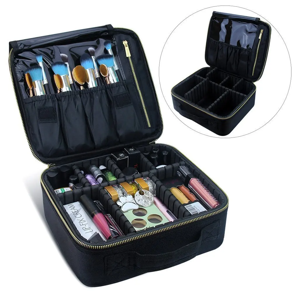 

Professional Big Women Large Brush Makeup Bag Female Travel Beauty Cosmetic Organizer Case Necessaries Make Up Toiletry