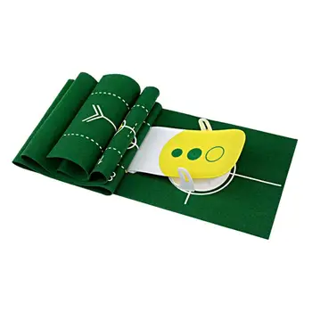 

Deluxe 3 Holes Golf Putt Trainer Golfer Putting Putter Simulator Green Mat Gear Equipment (Yellow)