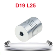 Acoplamento flexível 5mm a 8mm 5x8 6.35x10 8x8 para impressora 3d 1 pc 28 tipos acoplador de eixo da maxila do motor cnc d19xl25mm