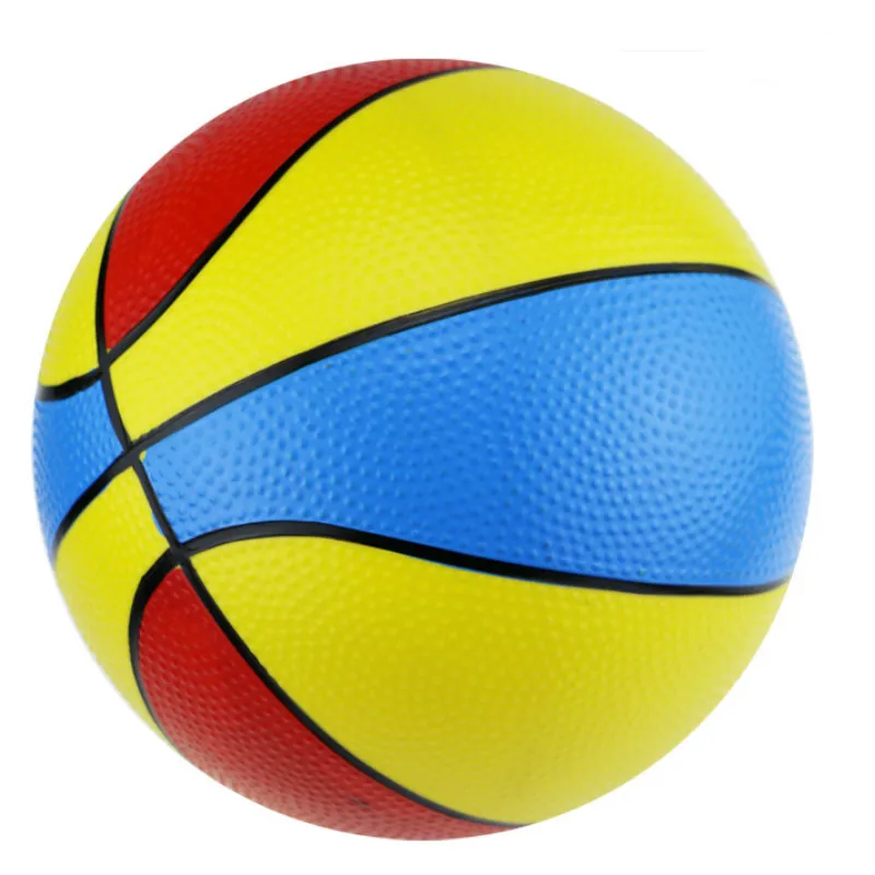 

8.5 Inch Thick Color Basketball Children's Inflatable Toy Tricolor Basketball Accessories Basketball Training