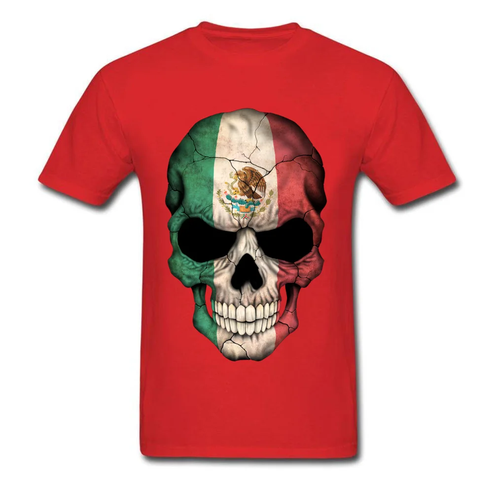 Mexican Flag Skull_red