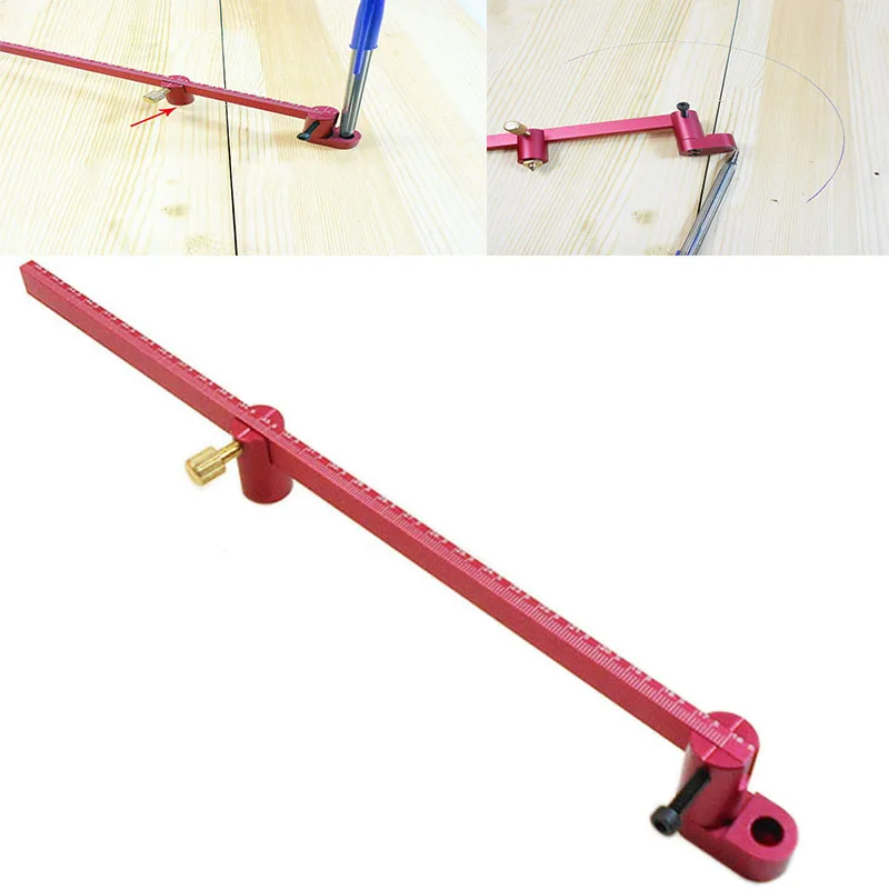 

316.5mm Woodworking straight line arc Curve Scriber dual-purpose scribe parallel drawing line multi-function marking tool