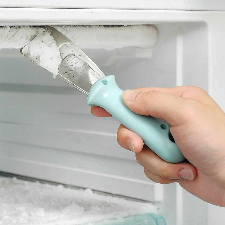 

Freezer Refrigerator Hand De-icing Shovel Stainless Steel Frost Ice Removal Scraper Scoop Multi-function Kitchen Cleaning Shovel