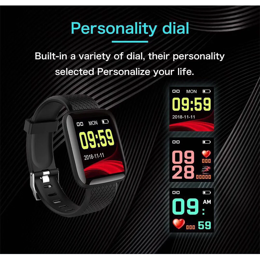 Smart Watch Bracelet Color Screen Facebook WeChat Message Prompts Blood Pressure Heart Rate Sleep Monitoring Multi-function Gift Smart Watch Bracelet Color Screen Facebook WeChat Message Prompts Blood Pressure Heart Rate Sleep Monitoring Multi-function Gift