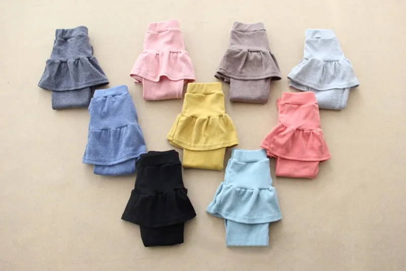 Girl Legging Skirt-pants Cake Skirt Baby Girl Spring Autumn Warm Leggings Children's Girls Skirt Pant Bootcut