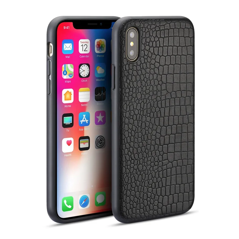 

For iphone X case alligator leather soft case for iphone 5 5S 6 6S 6P 6SP 7 8plus X phone 360 degrees All inclusive Rear cover