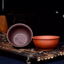 1 шт., фиолетовая глина, чайная чашка,, Исин, Китай, Zisha, чайная чашка, владелец из фиолетовой глины, пуэр, чашка, маленький рот, китайский чайный набор кунг-фу