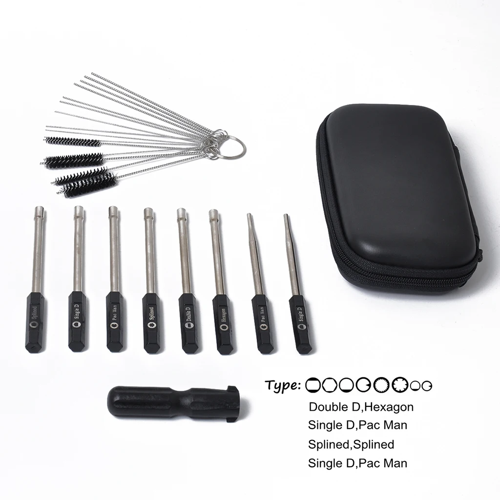 16Pieces/1 Pack Adjustment Carburetor Tool Screwdriver+Carburetor Cleaning Kit+Carrying Case Auto Repair Tools