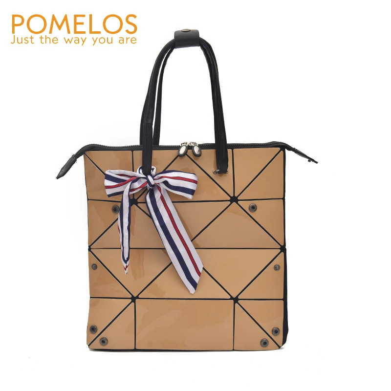 

POMELOS Fashion Women Transformer Geometric Patent Leather Totes Handbags Hotsale Ladies Party Purse Crossbody Shoulder Bags