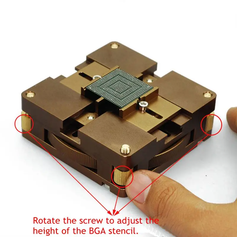 BGA Reballing Station with Magnet Auto Adjust BGA Reballing Kit Support Retangle Chips4