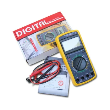 AC/DC LCD Display Professional Electric Handheld Tester Meter Digital Multimeter Multimetro Ammeter Multitester zeast vc97 digital multimeter 3 3 4 capacitor frequency tester meter professional electric leads instruments lcd probe