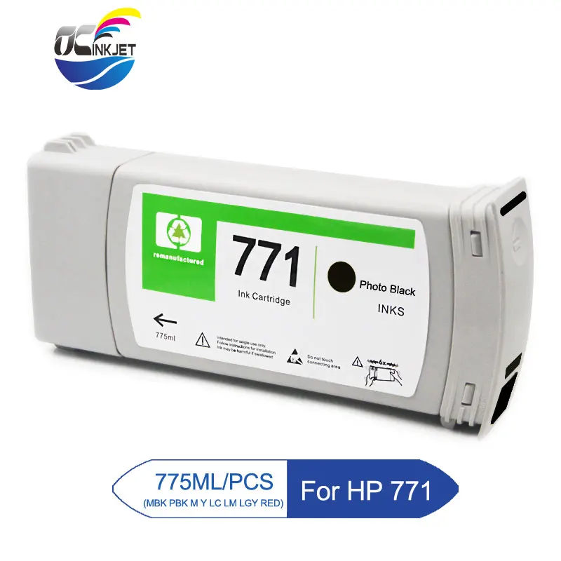 Ocinkjet For HP 771 Ink Cartridge Full With Pigment Compatible DesignJet Z6200 Z6600 Z6800 Inkjet Printer 775ML/PC | Компьютеры и офис
