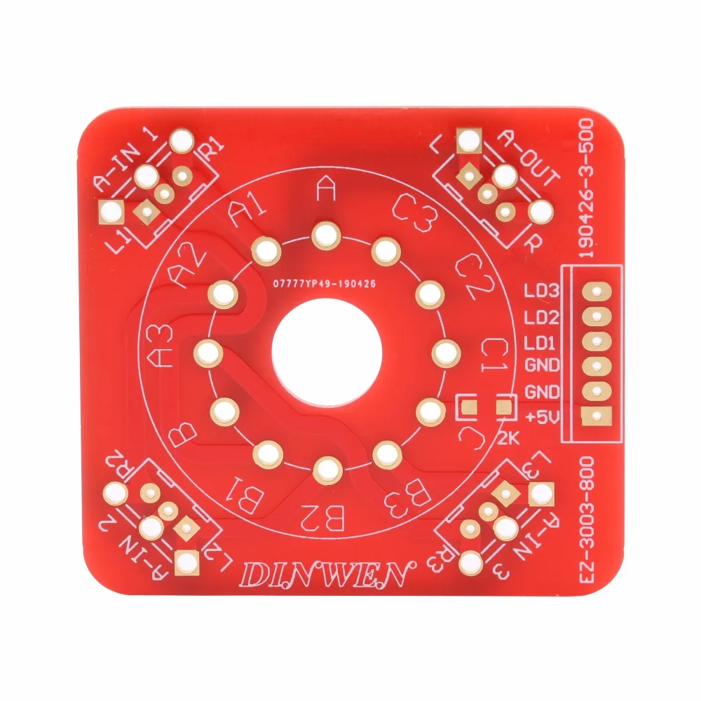 Pcb Board Voor Eizz 3 Manier 3 Posities Draaischakelaar Signaal Bron Selector Dubbelzijdig Goud Neerslag Tech Voor hifi Amp Diy