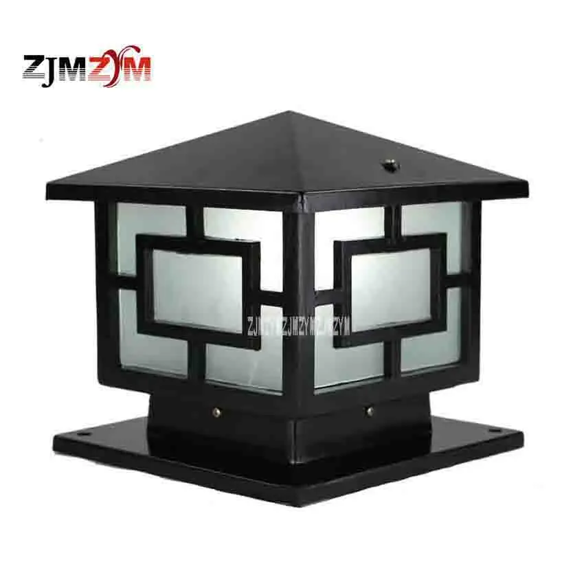 2PCS FLWQD 0527 25CM Wall Lamp Post European Square Lamps LED Outdoor