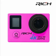 Богатая V903D 4K Экшн-камера 2,0 двойной ЖК-дисплей 16 МП Спортивная WiFi камера 30 м Водонепроницаемая мини видеокамера 170 Угол HDMI выход