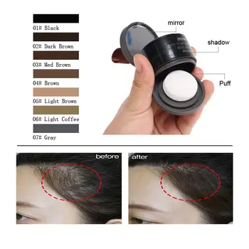 

Sevich Hair Line Shadow Powder Makeup Eyebrow Powder Extract Easy to Wear Hair Cosmetic Neat Symmetry Hairline With Puff Fibers