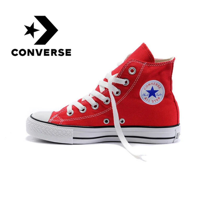 جديد الأصلي Converse كل نجم أحذية الرجال والنساء عالية الكلاسيكية رياضة التزلج أحذية أبيض أسود اللون ل للجنسين