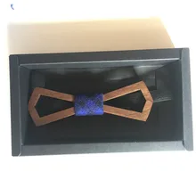 Новинка мужской деревянный полосатый галстук-бабочка с бантом для свадьбы ручной работы регулируемый галстук-бабочка мужские аксессуары Высококачественный галстук