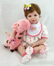 55cm silicone vinyl reborn baby toddler newborn reborn dolls lifelike play house doll girls brinquedos christmas new year gifts
