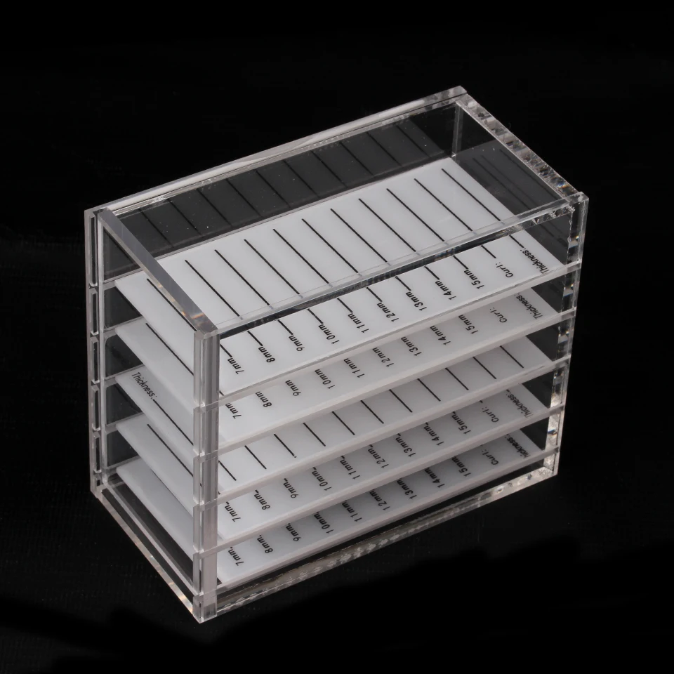 

Eyelash Extension Storage Box 5 Layers Acrylic Pallet Organizer for Eyelash Extension Transparent Storage Box