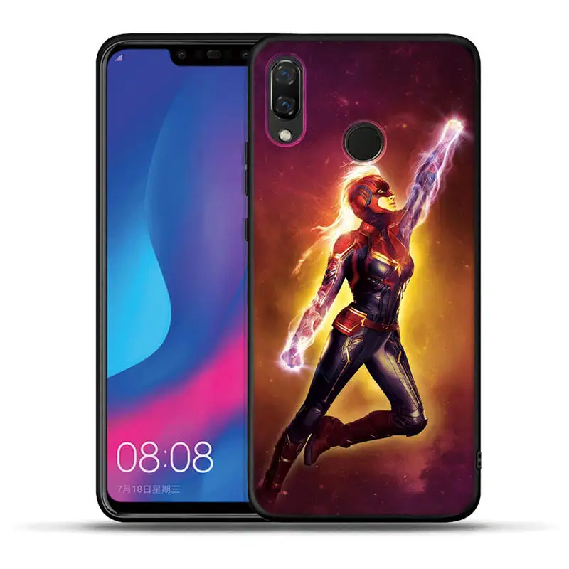 Чехол Marvel звездное небо для huawei Honor 20 Pro 10 9 9i 8 Lite 8X 8C 7A 7X V20 View 20 Черный силиконовый чехол Grrot Captain Coque - Цвет: H1230