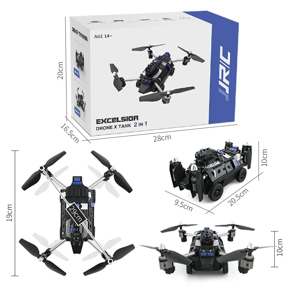 H40WH 2.4G 6 Axis Gyro RC Tank Quadcopter Altitude Hold W1Z5 FPV Drone with Camera 200W Headless Mode one-key return RC Toys