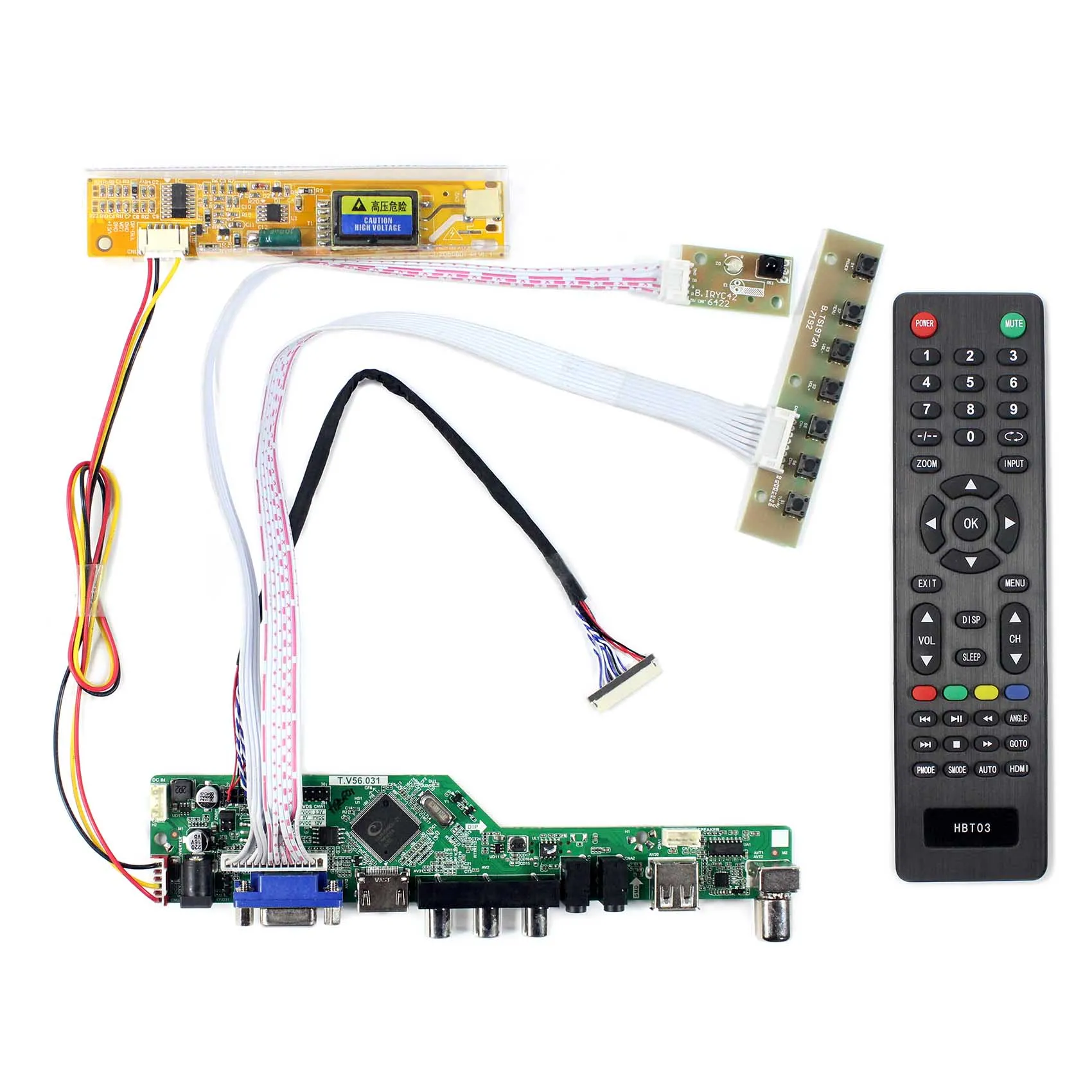 

HDMI VGA AV USB RF LCD Board Work for 12.1 13. 3inch LCD B121EW02 LTN121AT02 LTN121W1-L03 LTN121W3-L01 B121EW02 B133EW01 V0 V4