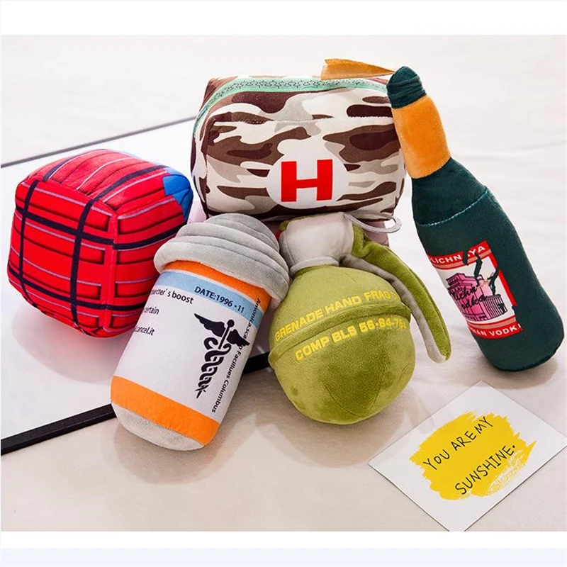  PUBG Game Playerunknown's Battlegrounds Cosplay Prop Kids Girl Cotton Airdrop Box Painkiller First 