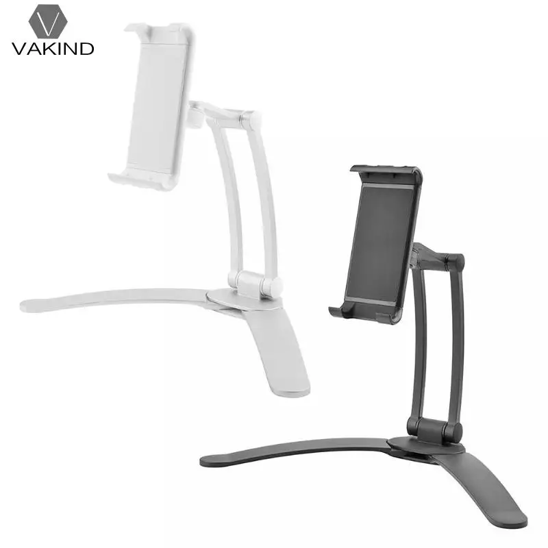 

Kitchen Mount Steel Tablet Stand Flodable Aluminum Alloy Desktop Lazy People Hand Free Holder Screen 3 for iPad air 2